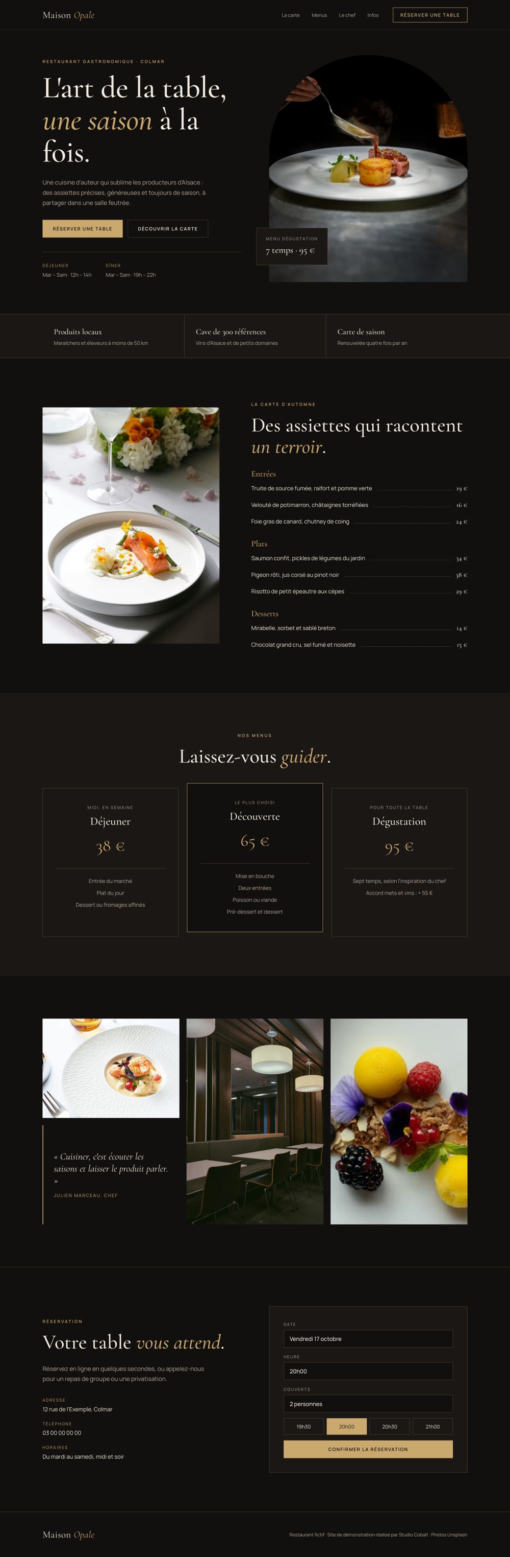 Maison Opale · Gourmetrestaurant