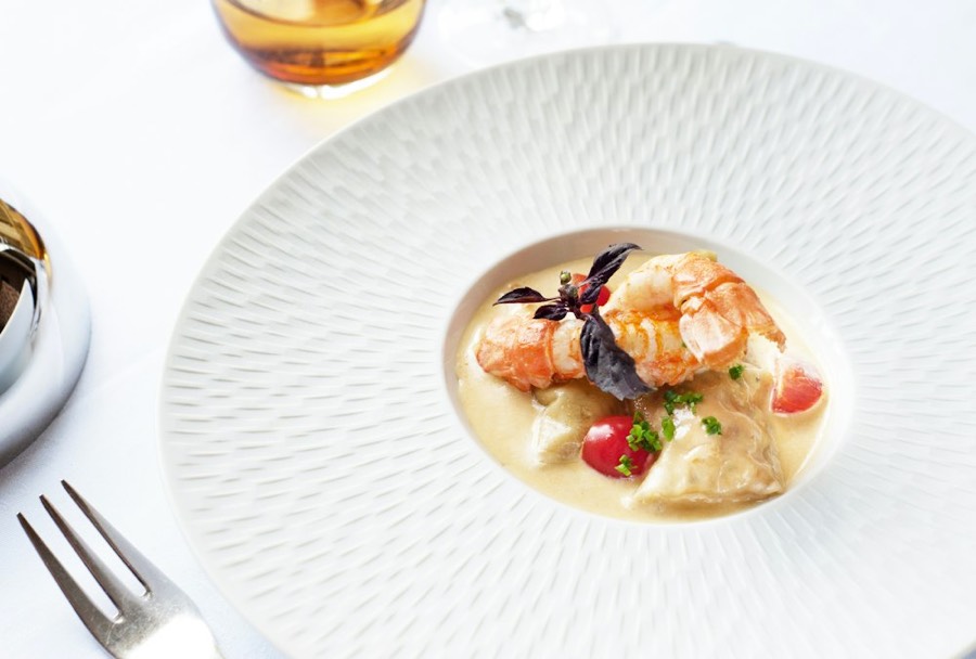 Langoustines, beurre blanc et herbes fraîches